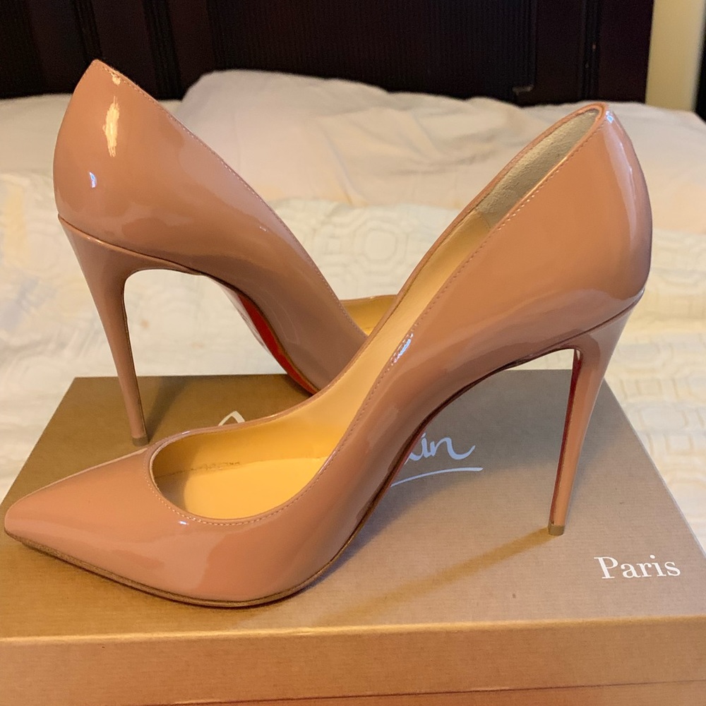 🔴 BRand NEW Christian Louboutin sz.10.5  Pigalle Follies 100 NUDE 🔴